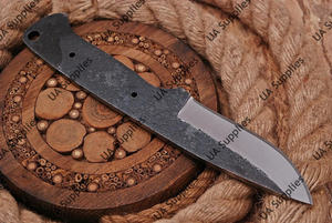 Cuchillo de caza y camping de hoja fija de acero al carbono pulido hecho a mano, personalizable ODM/OEM/OBM, DIY - Product Image 5