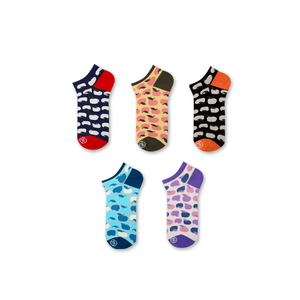 Calcetines de Algodón de Alta Calidad Personalizados y Coloridos para Mujer, Calcetines Invisibles, Calcetines Cortos - Product Image 1