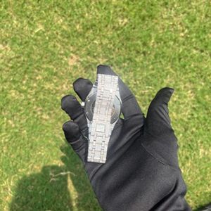 Reloj de Pulsera de Cuarzo de Lujo, Estilo Hip Hop, con Diamantes, Plateado y Dorado, de Alta Calidad, 40mm 20mm, Unisex, para Negocios - Product Image 2