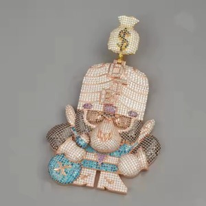 Xuping Colgante de Mono de la Fortuna Clásico de Hip Hop Brillante en Oro de 14K, Joyería Fina, Colgantes y Amuletos, Joyería para Oficina, Casual y Deportiva - Product Image 3