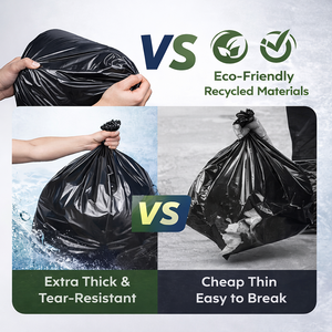 ถุงขยะเชิงพาณิชย์ TH GB-005 พรีเมียม ขนาด 33 แกลลอน สีดำ ผลิตจาก HDPE คุณภาพสูง ป้องกันการรั่วซึม ปิดผนึกด้วยความร้อน จำหน่ายแบบยกแพ็ค สำหรับโรงแรม ร้านอาหาร - Product Image 5