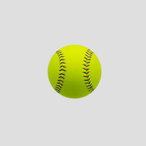 Ballon de softball jaune, couleur unie, design durable pour l'entraînement, style standard - Product Image 3