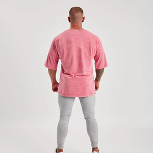 Camiseta Larga de Algodón para Hombre, Hecha a Medida, Estilo Oversize, Hombros Caídos, Ecológica, Transpirable, Tejido Grueso, Estilo Urbano, Económica - Product Image 6