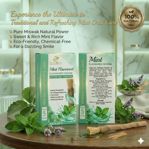 HerbuCare Palitos de Madera Miswak con Sabor a Menta, Paquete de 5 Palitos Naturales para Higiene Dental, Limpieza de Dientes y Aliento Fresco - Product Image 6