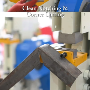 Máquina Hidráulica de Corte y Punzonado Plano de 120 Toneladas para Chapa Metálica, Corte de Perfiles, Uso Industrial Pesado, Semiautomática - Product Image 4