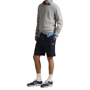 Premium Wholesale Double Knit Front Elastic Waist Shorts Men Luxury Athleisure OEM Custom Minimal Sportswear Summer Fashion - Product Image 6