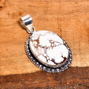 Colgante de Jaspe Magnesita con Caballo Salvaje, Plata de Ley 925, Gema con Patrón Único, Collar Hecho a Mano, Regalo - Product Image 3