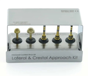 Kit de Fresas Dentales de Diamante Manuales de Alta Calidad para Abordaje Lateral y Crestal, Levantamiento de Senos, Acero Inoxidable - Product Image 4
