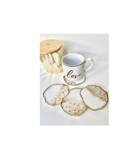 Sous-verre en résine artisanale de designer avec motif texturé unique pour l'hôtellerie de luxe et l'industrie hôtelière - Product Image 5