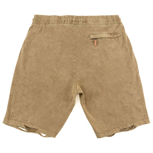 Pantalones Cortos de Hombre con Lavado Ácido, Estilo Moderno, Color Sólido, Alta Calidad, Hechos a Medida, 100% Algodón, Cintura Elástica, Antiarrugas y de Secado Rápido - Product Image 2