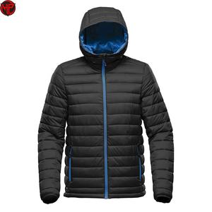 Veste en duvet de laine légère de haute qualité pour homme, style bulle à capuche, avec design sans couture, veste matelassée - Product Image 5