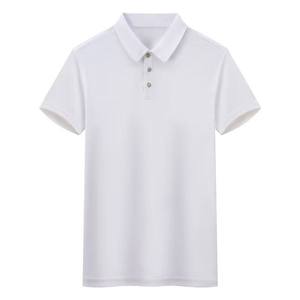 OEM Custom Factory Mesh Quick Dry <b>Shirt</b> Mens Solid Color Light Business Casual Short Sleeve <b>Collared</b> Logo <b>T</b> <b>Shirt</b> - Product Image 6