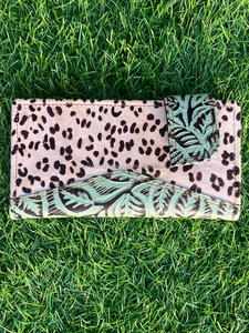 Véritable Animal imprimé fourrure cuir sculpture femmes portefeuille élégant coque de téléphone nouveauté Offre Spéciale Western en relief impression cuir pochette - Product Image 2