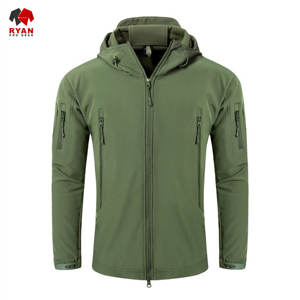 Chaqueta Softshell de Primera Calidad para Hombre, Cierre de Cremallera, Tejido Transpirable, con Logotipo Personalizado, Diseño ODM OEM - Product Image 3