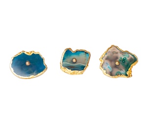 Opale Harmony fait à la main Orgone Agate boutons et poignées d'armoire matériel en cristal poli exquis pour la décoration de la maison élégante - Product Image 6