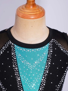 6-16 enfants filles danse gymnastique Performance Costume métallique justaucorps pour spectacles patinage artistique acrobatie pratique compétition - Product Image 3