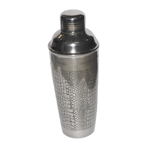 Trending hecho a mano de acero inoxidable Color plata Mocktail Shaker Drink Mixing Cocktail Shaker Metal sólido para fiesta y Hotel - Product Image 1