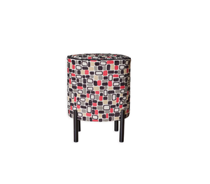 Modern Traditional Pouf Living Room Solid Wood Fabric Ottoman Floor Cushion Footrest Soft Seating Bedroom Hotel School Apartment - Product Image 3