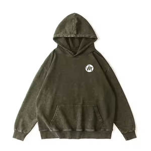 Prix de gros Sweats à capuche délavés à l'acide de qualité supérieure, pour usage décontracté, avec design personnalisé - Product Image 1