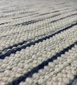 Alfombra de Lana Tejida a Mano, Diseño Moderno a Rayas, para Sala de Estar o Dormitorio, Tamaño Personalizado - Product Image 1