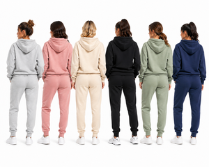 Conjunto Deportivo Ligero de Verano para Mujer X Sports City, Sudadera con Capucha, Pantalón Largo, Color Sólido, Transpirable, Algodón/Felpa Francesa - Product Image 2