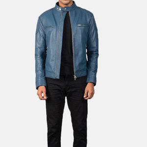 Chaqueta de Invierno Casual para Hombre de Cuero Vacuno Puro con Logotipo Frontal, Ecológica y Resistente al Viento, de Alta Demanda y Superventas - Product Image 4