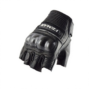 Gants de cyclisme en cuir à demi-doigts, antidérapants, anti-transpiration, anti-chocs, pour VTT, vélo de route, sports de plein air - Product Image 3