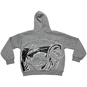Sweat-shirt à capuche pour homme, coupe classique, 100% coton, respirant, épais, épaules tombantes, style streetwear hiver, personnalisé - Product Image 4