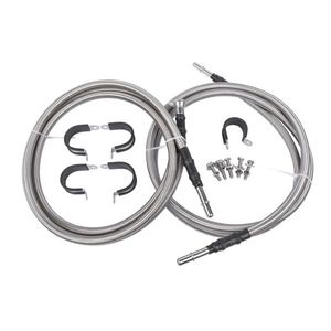 Quick Fix Braided SS Fuel Line Kit for Chevy Silverado GMC Sierra 1500 2500 3500 2004 2010 6.0L Gas V8 Regular Cab FL FG0340 819 - Product Image 3