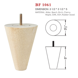 Modern Tapered Solid Wood Furniture Leg <b>Sofa</b> Table Cabinet Wooden Leg Replacement Custom Size OEM Supplier - Product Image 6