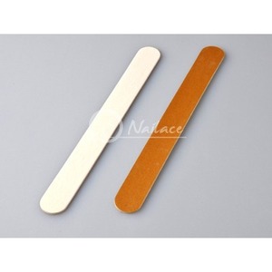 Lime à ongles coréenne en bois, grain 80/100, forme couteau, logo personnalisé OEM pour salon, vente en gros - Product Image 1