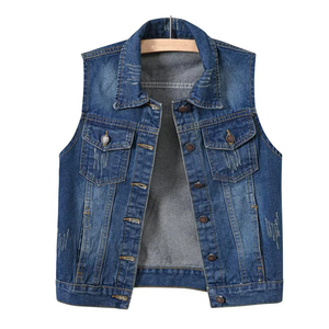 Chaleco Vaquero Delgado de Alta Calidad para Hombre, Impermeable, Cortavientos, Sin Mangas, Ropa Exterior Informal de Invierno, 100% Algodón, OEM - Product Image 1