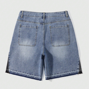 Pantalones Cortos de Mezclilla para Hombre, Estilo Casual Urbano, con Bolsillos en Color Contrastante, Tendencia Primavera-Verano - Product Image 5