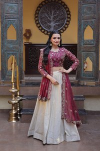 Lehenga Choli de Diseñador para Novias, Vestidos de Fiesta para Niñas, Vestidos de Boda a Bajo Precio, Lehenga Choli Indio con Dupatta 2026 para Mujeres - Product Image 5