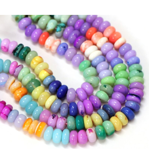 Perles Rondelles Multi-Opales : Artisanat de Bijoux en Pierres Précieuses de Qualité (15 pouces) - Product Image 2