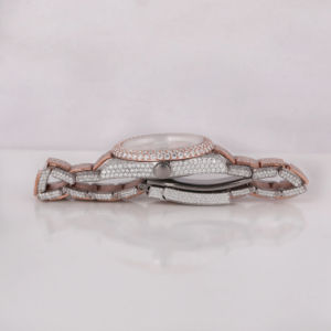 Factory Custom Luxury Man's <b>Watches</b> Full Iced Moissanite Diamond Two Stone <b>Arabic</b> Dial VVS Clarity Stainless Steel Band Digital - Product Image 6