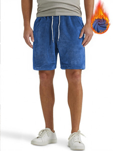 Shorts de sport pour hommes, taille mi-haute, avec cordon de serrage, couleur unie, en tissu respirant, pour la course, personnalisables, style jogger - Product Image 5