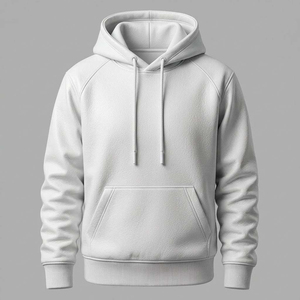 Sweat à capuche en molleton respirant noir en polyester/coton, coupe classique, veste décontractée pour homme, hiver, avec logo personnalisé, prix bas, streetwear - Product Image 2
