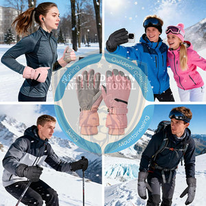 Waterproof Light <b>Weight</b> Ski <b>Gloves</b> Custom Made Latest Design Ski <b>Gloves</b> Top Quality Ski <b>Gloves</b> - Product Image 5