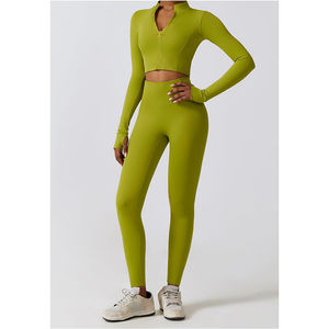 Conjuntos Deportivos para Mujer de Secado Rápido: Top de Yoga y Leggings con Espalda Cruzada, Ajuste Ceñido para Correr y Gimnasio - Product Image 2