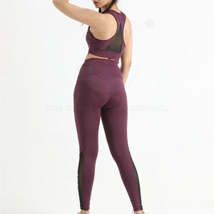 Women Solid Breathable Seamless Yoga Set Stylish Stretch Gym Fitness Leggings and Crop Top for Daily Workout and Yoga - Product Image 6