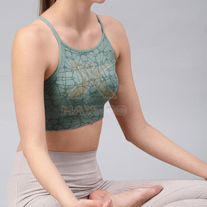 Top Deportivo de Yoga para Mujer, Diseño Moderno, Spandex/Nylon, Logotipo Frontal Simple, Alta Sujeción, Transpirable, Ecológico - Product Image 3