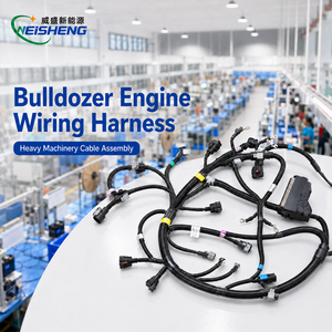 Kabel Harness Mesin Bulldozer Kustom, Perakitan Kabel ECU Alat Berat OEM - Product Image 1