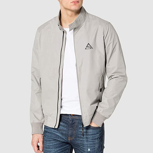 Chaqueta Cortavientos Impermeable para Hombre, Chaqueta Cortavientos con Cremallera Completa y Capucha - Product Image 1