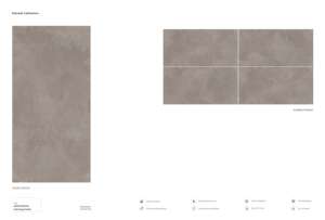 กระเบื้องพอร์ซเลนแกะสลักความแข็งแรงสูง 600x1200 กระเบื้องขนาดใหญ่พรีเมียมสำหรับห้องนั่งเล่น ห้องครัว ห้องน้ำ ผนังตกแต่งภายใน - Product Image 3