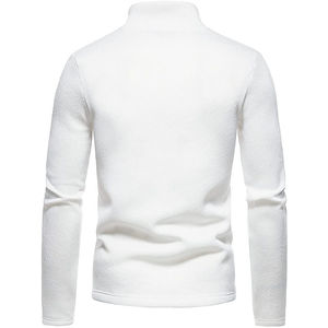 Sudadera con capucha y cremallera de un cuarto para hombre, corte regular, 300 gramos, algodón ligero, tejido de punto, con bolsillo, bordada, teñida lisa - Product Image 4