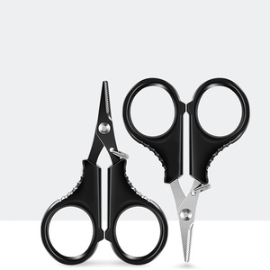 Fishing Line Scissors with Serrated Teeth Fishing Scissor Plier Cut <b>Braid</b> Line Cutter Tool <b>Accessories</b> <b>Braid</b> Cut Fish - Product Image 4