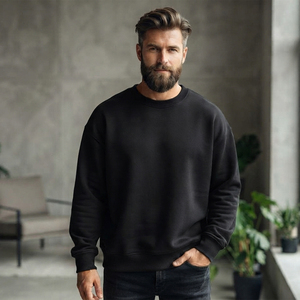 Sweat-shirt en coton molletonné à col rond pour homme, manches longues, confortable, durable, personnalisable, vêtements décontractés - Product Image 3