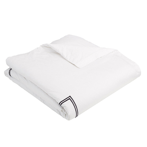 Ensemble de housse de couette personnalisée en coton sergé 100% - 3 pièces - Moderne - Pour hôtel et maison - Respirant - Broderie - Housse de couette zippée - Product Image 5