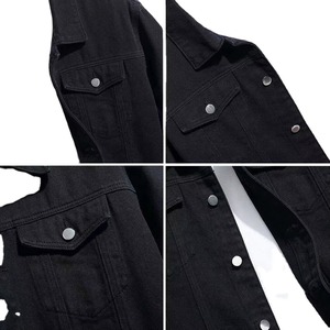 Wholesale Vintage Street Style Men's & Women's <b>Slim</b> <b>Fit</b> Denim <b>Jacket</b> Casual Daily Outerwear with OEM Orders - Product Image 3